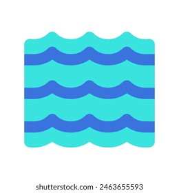 Editable wave, river, ocean, water vector icon. Part of a big icon set family. Perfect for web and app interfaces, presentations, infographics, etc