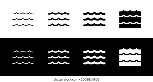 Editable wave, river, ocean, water vector icon. Part of a big icon set family. Perfect for web and app interfaces, presentations, infographics, etc