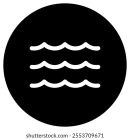 Editable wave, river, ocean, water vector icon. Part of a big icon set family. Perfect for web and app interfaces, presentations, infographics, etc