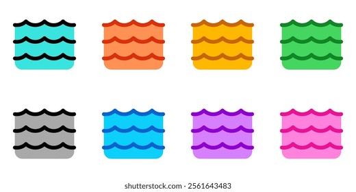 Editable wave, river, ocean, water vector icon. Part of a big icon set family. Perfect for web and app interfaces, presentations, infographics, etc