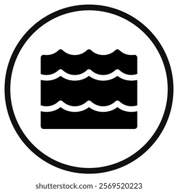 Editable wave, river, ocean, water vector icon. Part of a big icon set family. Perfect for web and app interfaces, presentations, infographics, etc
