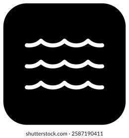Editable wave, river, ocean, water vector icon. Part of a big icon set family. Perfect for web and app interfaces, presentations, infographics, etc