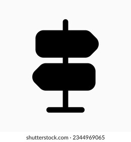 Buscador de wayfinder editable, icono del vector de señal. Parte de una familia de iconos grandes. Perfecto para interfaces web y de aplicaciones, presentaciones, infografías, etc