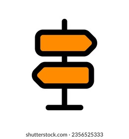 Editable wayfinder, signpost vector icon. Part of a big icon set family. Perfect for web and app interfaces, presentations, infographics, etc