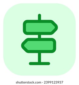 Editable wayfinder, signpost vector icon. Part of a big icon set family. Perfect for web and app interfaces, presentations, infographics, etc