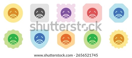 Editable weary, tired face vector icon. Part of a big icon set family. Perfect for web and app interfaces, presentations, infographics, etc