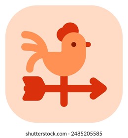 Editable weather vane vector icon. Farm, building, structure. Part of a big icon set family. Perfect for web and app interfaces, presentations, infographics, etc