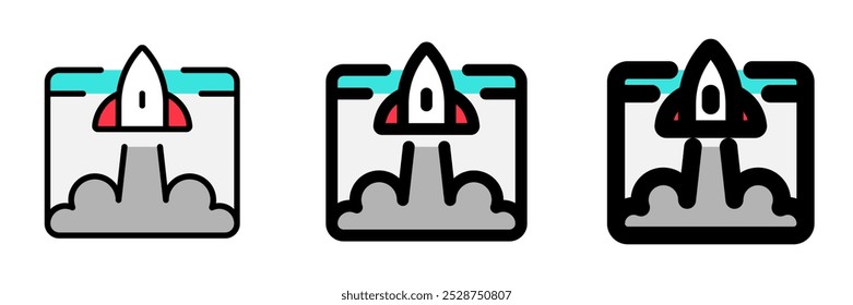 Editable web app launch vector icon. Part of a big icon set family. Perfect for web and app interfaces, presentations, infographics, etc