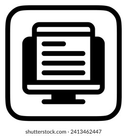 Editable web article vector icon. Online learning, course, tutorial. Part of a big icon set family. Perfect for web and app interfaces, presentations, infographics, etc