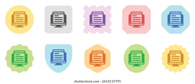 Editable web article vector icon. Online learning, course, tutorial. Part of a big icon set family. Perfect for web and app interfaces, presentations, infographics, etc
