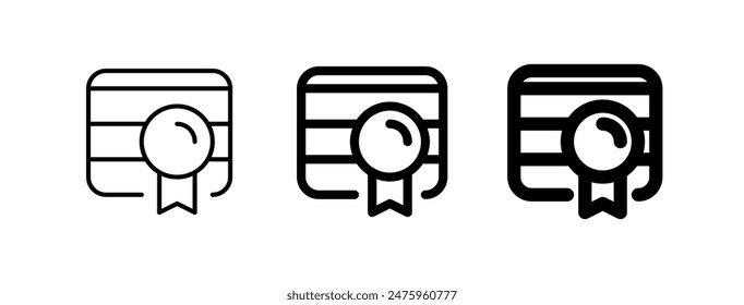 Editable web certificate vector icon. SEO, marketing, business. Part of a big icon set family. Perfect for web and app interfaces, presentations, infographics, etc
