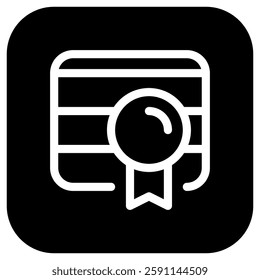 Editable web certificate vector icon. SEO, marketing, business. Part of a big icon set family. Perfect for web and app interfaces, presentations, infographics, etc