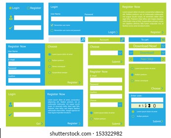 Editable Web Form With Trendy Flat Design