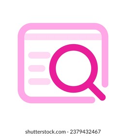 Editable web search, find vector icon. SEO, marketing, business. Part of a big icon set family. Perfect for web and app interfaces, presentations, infographics, etc