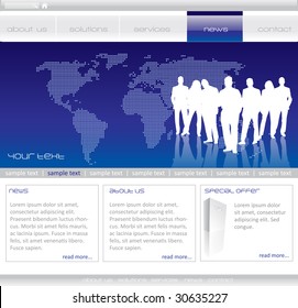 Editable web template