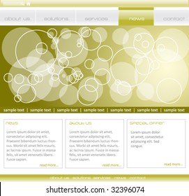 Editable web template