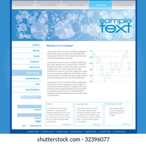 Editable web template