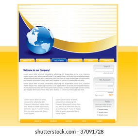 Editable web template