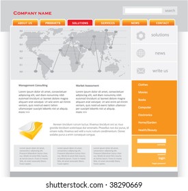 Editable web template