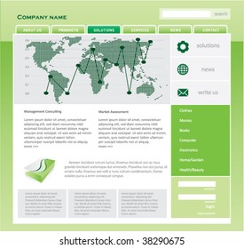 Editable web template