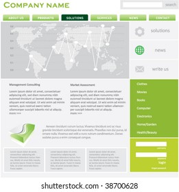 Editable web template