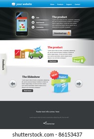 Editable web template