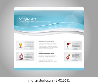 Editable web template