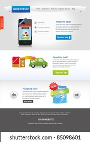 Editable web template - Panixxo series