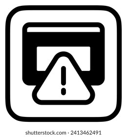 Editable website alert, warning vector icon. Part of a big icon set family. Perfect for web and app interfaces, presentations, infographics, etc