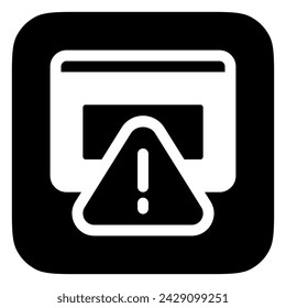 Editable website alert, warning vector icon. Part of a big icon set family. Perfect for web and app interfaces, presentations, infographics, etc