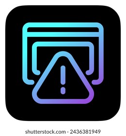 Editable website alert, warning vector icon. Part of a big icon set family. Perfect for web and app interfaces, presentations, infographics, etc