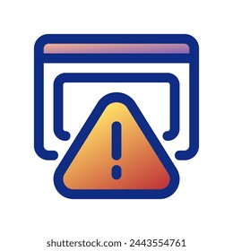 Editable website alert, warning vector icon. Part of a big icon set family. Perfect for web and app interfaces, presentations, infographics, etc
