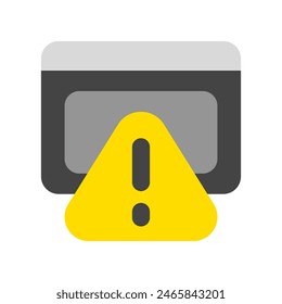 Editable website alert, warning vector icon. Part of a big icon set family. Perfect for web and app interfaces, presentations, infographics, etc