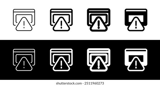 Editable website alert, warning vector icon. Part of a big icon set family. Perfect for web and app interfaces, presentations, infographics, etc