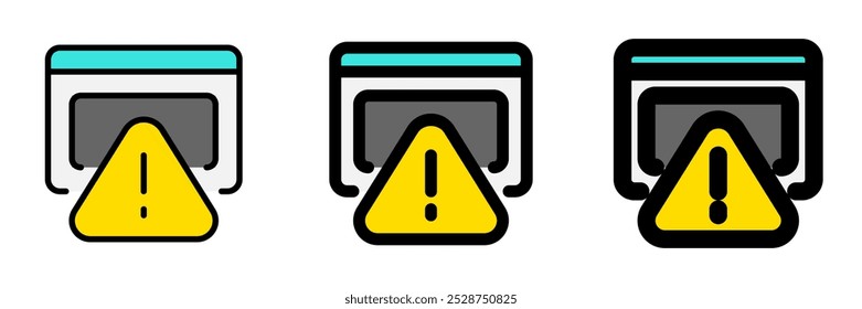 Editable website alert, warning vector icon. Part of a big icon set family. Perfect for web and app interfaces, presentations, infographics, etc