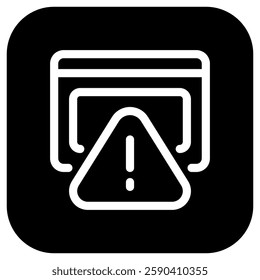 Editable website alert, warning vector icon. Part of a big icon set family. Perfect for web and app interfaces, presentations, infographics, etc