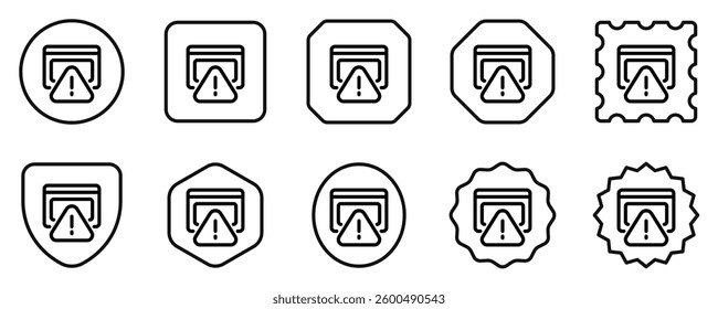 Editable website alert, warning vector icon. Part of a big icon set family. Perfect for web and app interfaces, presentations, infographics, etc