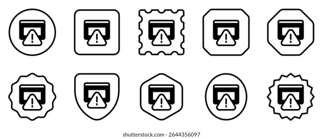 Editable website alert, warning vector icon. Part of a big icon set family. Perfect for web and app interfaces, presentations, infographics, etc