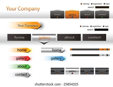 Editable website buttons