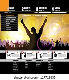Editable website template