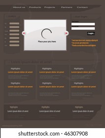 Editable website template
