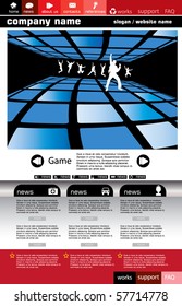 Editable website template