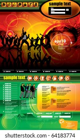 Editable website template