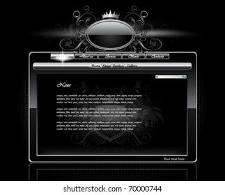 Editable website template