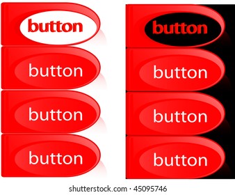 Editable website vector buttons