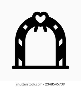 Editable wedding altar vector icon. Wedding, valentine, love, celebration. Part of a big icon set family. Perfect for web and app interfaces, presentations, infographics, etc