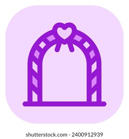 Editable wedding altar vector icon. Wedding, valentine, love, celebration. Part of a big icon set family. Perfect for web and app interfaces, presentations, infographics, etc