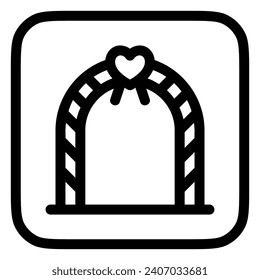 Editable wedding altar vector icon. Wedding, valentine, love, celebration. Part of a big icon set family. Perfect for web and app interfaces, presentations, infographics, etc