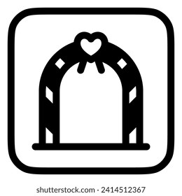 Editable wedding altar vector icon. Wedding, valentine, love, celebration. Part of a big icon set family. Perfect for web and app interfaces, presentations, infographics, etc