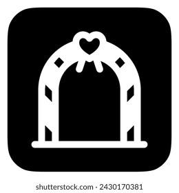 Editable wedding altar vector icon. Wedding, valentine, love, celebration. Part of a big icon set family. Perfect for web and app interfaces, presentations, infographics, etc